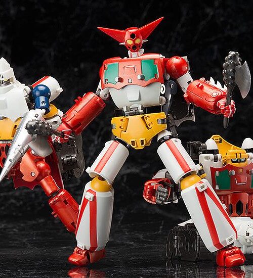 Alternative view of FREEING Getter Robo Dynamic Change R Getter Robo Action Figure Set