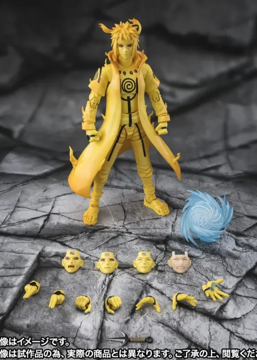 Alternative view of BANDAI Naruto Minato Namikaze Kurama Link Bond Of Light S.H. Figuarts
