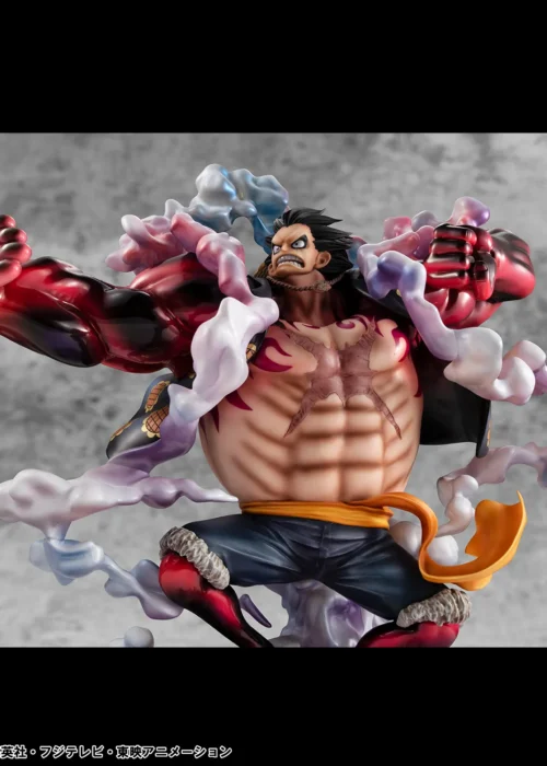 MEGAHOUSE One Piece P.O.P Sa-maximum Monkey D.luffy Gear 4 Boundman 10th Limited Ver. Statue - immagine 4