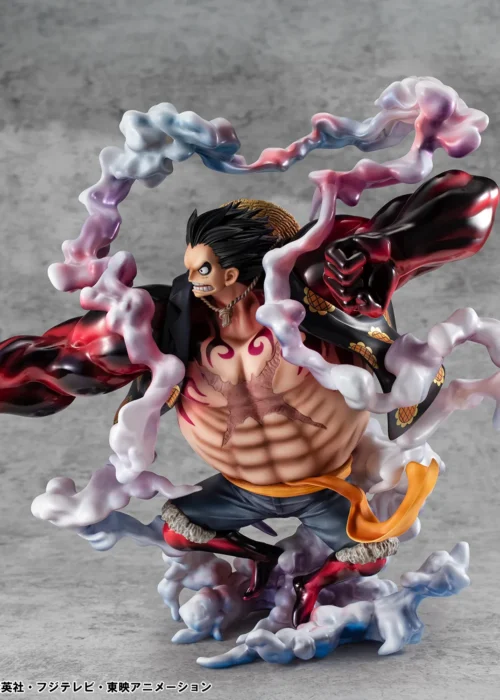 MEGAHOUSE One Piece P.O.P Sa-maximum Monkey D.luffy Gear 4 Boundman 10th Limited Ver. Statue - immagine 3
