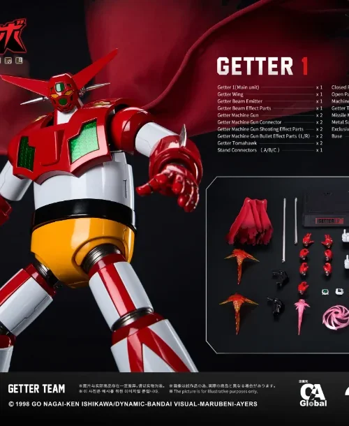 Alternative view of CCS TOYS - P001 CHEOLJANG GETTER TEAM - GETTER ROBO ARMAGEDDON