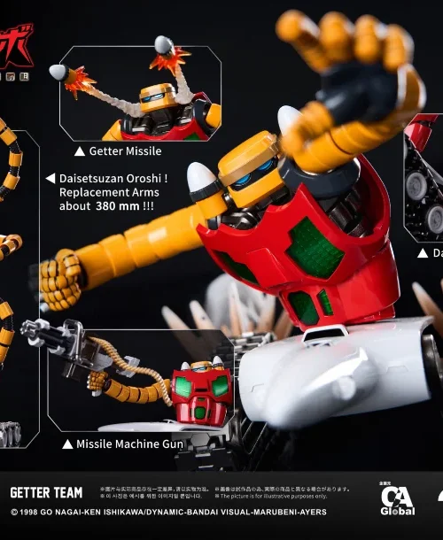 CCS TOYS - P001 CHEOLJANG GETTER TEAM - GETTER ROBO ARMAGEDDON - immagine 10