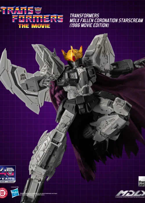 THREEZERO Transformers Fallen Coronation Starscream 1986 Movie MDLX Action Figure